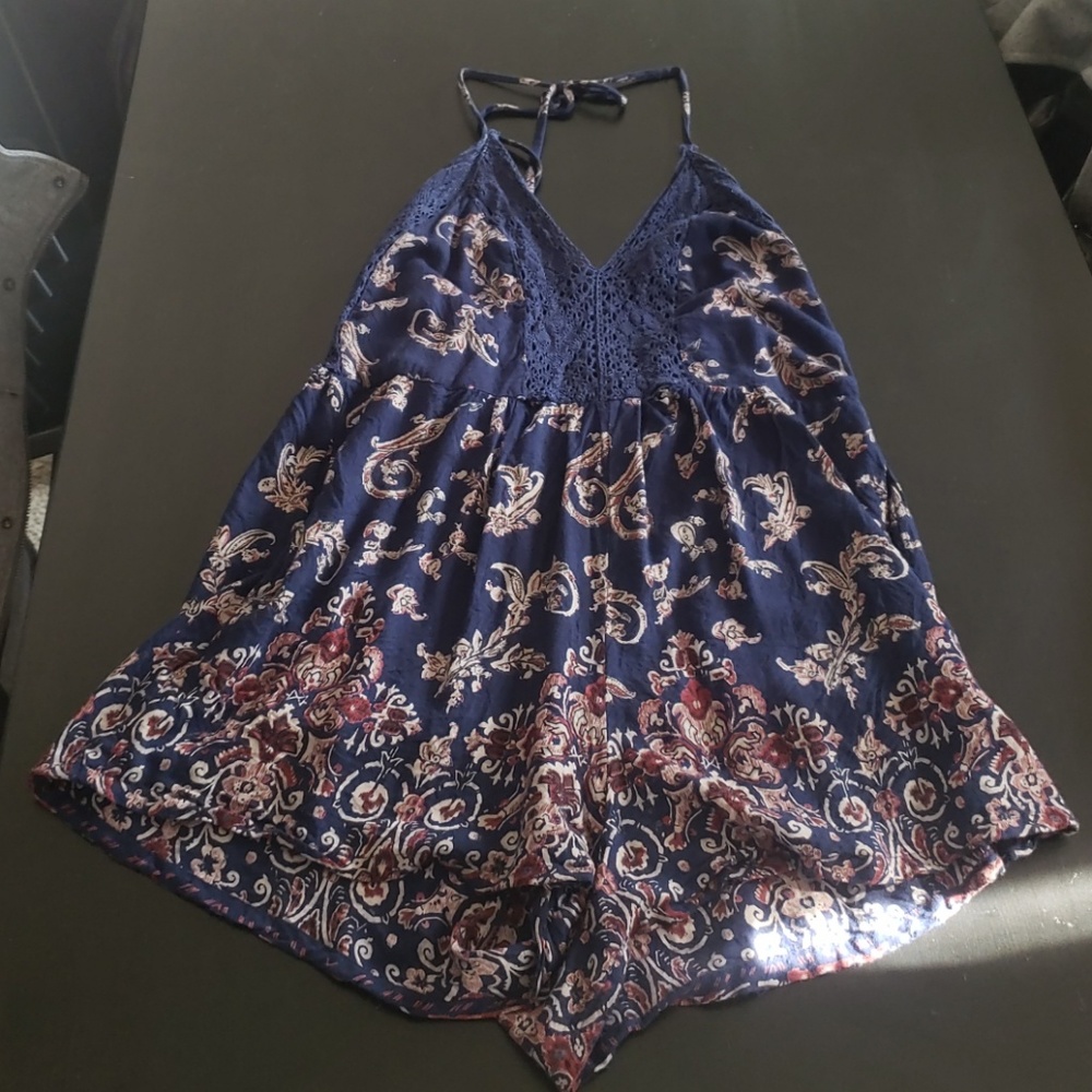 blue romper
